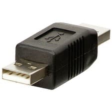 Image of LINDY 71229 USB 2.0 Adapter with dual A connectors in compact design