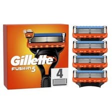 Image of 4PCS 5-Layer Shaving Men Razor Blades Refills Compatible for Gillette Fusion 5.