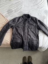 Image of Barbour Men's Quilted Jacket XL Dark Navy/Black Excellent Condition