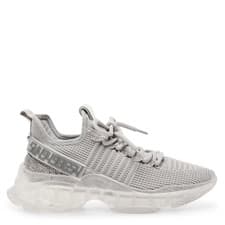 Image of STEVE MADDEN Womens Grey Maxima-R Trainers UK 6 BRAND NEW Ref 1794
