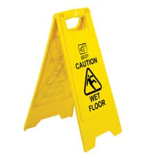Image of Wet Floor Sign Caution Hazard Board Cleaning In Progress Safety Warning Cone UK