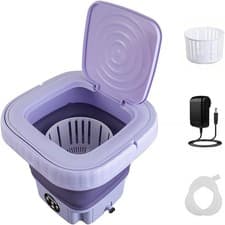Image of Vxoyo 12L Portable Washing Machine with Spin Dryer, 2-in-1 Foldable Mini Machine