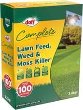 Image of Doff Complete Lawn Feed, Weed & Moss Killer 100 sq m 3.2kg