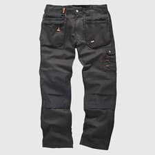 Image of Scruffs Work Trousers Worker Plus Black with Holster Pockets