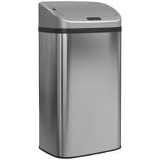 Image of HOMCOM 48L Sensor Bin, Stainless Steel Kitchen Bin with Automatic Close