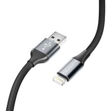Image of MFi-Certified Lightning to USB-A Braided Super-fast Charging Data Cable, Black