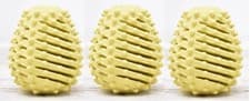 Image of 3 X ECOEGG Reusable Tumble DRYER Eggs Fragrance Free Eco Friendly Yellow~No Box