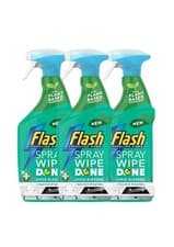 Image of Flash Antibacterial Spray Wipe Spray Wipe Done Apple Blossom, 3 x 800ml