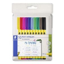 Image of STAEDTLER Noris - Handwriting Pen - 10 Assorted Colours - Pack of 10, 307 C10 AS