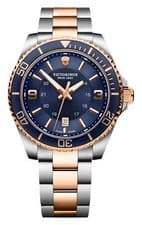 Image of Victorinox Swiss Army Maverick Large Two-Tone Steel Blue Dial Mens Watch 241950