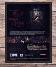 Image of Castlevania Lament Of Innocence Framed PS2 Video Game Art 2003 Vintage Print Ad