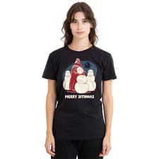 Image of Star Wars Darth Vader Merry Sithmas Christmas Womens T-Shirt S-2XL, Black