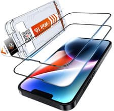 Image of LK iPhone 13 Screen Protector Tempered Glass Clear HD Clear Easy Install