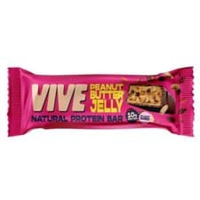 Image of Vive Vegan Chocolate Protein Bars Peanut Butter Jelly 49g - Pack of 12