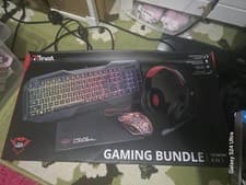 Image of Trust Keyboard Headset Mouse & Pad GXT 788RW 4-in-1 PC Gaming Bundle