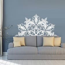 Image of Wall sticker Bedroom Mural Wall Decal Waterproof Art Half Wall Sticker