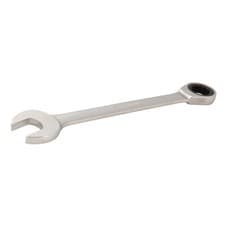 Image of FIXED HEAD RATCHET COMBINATION SPANNER POLISHED METRIC various sizes 8-32mm
