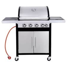 Image of Home Deluxe 4 Burner Gas BBQ Grill Outdoor Garden Barbecue Stainless Steel