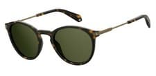 Image of Polaroid Pld 2062/S N9P (Uc) Matte Havana/Green Polarized Sunglasses