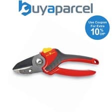 Image of Wolf Garten Soft Grip Anvil Pruners Secateurs RS2500 Garden General Purpose 22mm