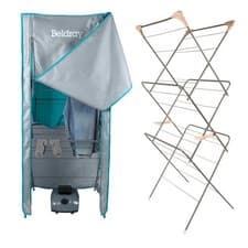 Image of Beldray Clothes Airer & Heated Pod Drying System 3 Tier Foldable Heated Rack