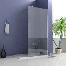 Image of Walk In Wet Room Shower Enclosure Cubicle 8mm Easy Clean Glass Bath Screen Panel