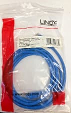 Image of LINDY 2m CAT6 U/UTP Snagless Gigabit Network Cable, Blue 2m Blue