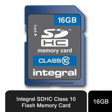 Image of Integral 16GB SDHC Class 10 Flash Memory Card