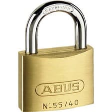 Image of Abus 55 Series Basic Brass Padlock Keyed Alike 40mm Standard