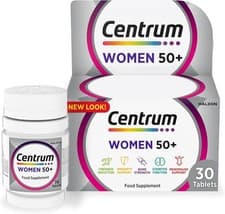 Image of Centrum Women 50+ 30 Tablets – Multivitamin & Mineral Supplement with Vitamin D