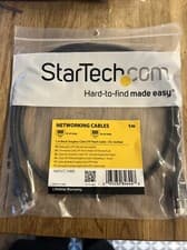 Image of StarTech.com 1m CAT6 Ethernet Cable - Black CAT 6 Gigabit Ethernet Wire -650MHz 
