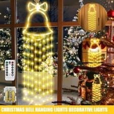 Image of 97 LED Warmwhite Light Christmas Tree Window Lights Indoor Hanging Decoration UK