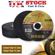 Image of Pro Ultra Thin 1mm Metal Cutting Slitting Discs Pack 115/125mm For Angle Grinder