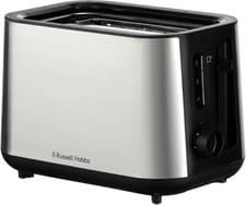 Image of Russel Hobbs 2 Slice toaster brushed steel toaster 27390 wide slots-high lift