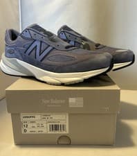 Image of New Balance 990v6 Mens 12 Casual Sneakers Purple White Grey Made in USA NEW