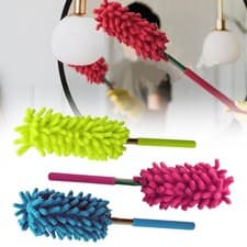 Image of 3 TELESCOPIC MAGIC MICROFIBRE CLEANING FEATHER DUSTER EXTENDING BRUSH EXTENDABLE