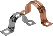 Image of Talon Clips Pack of 10 - Chrome & Brass Fittings Single Rings - Saddle Clips