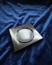 Image of 925 Sterling Silver Ladies Expanding Bangle - Adjustable - D- Shaped - Gift Box