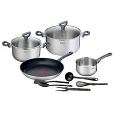 Image of Tefal Daily Cook Inox 11pc Stainless Steel Induction Compatible Cookware Set