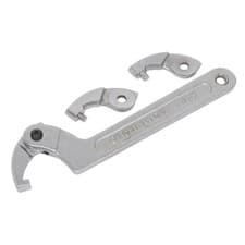 Image of Sealey SMC2M Adjustable C Spanner - Hook & Pin Wrench Set 4pc 32-76mm