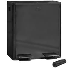 Image of HOMCOM 2 x 20L Dual Rubbish Bin Kitchen Bin for Recycling and Waste, Black