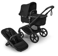 Image of Bugaboo Fox 5 Renew Heritage Black Pushchair / Pram With Carrycot & Seat Unit