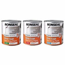 Image of Ronseal Stays White One Coat Non Drip Paint 750ml & 2.5L - All Finishes