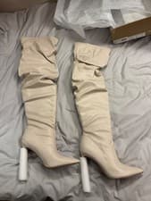 Image of Steve Madden Vanguard Boots Bone US 8 / UK 5.5
