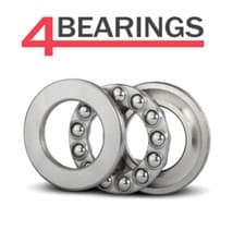 Image of 51212 60mm x 95mm x 26mm 3 Part Thrust Ball Bearing