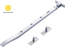 Image of BH01589 Aluminium Window Casement Stays, 250Mm (10 Inch) , Grey