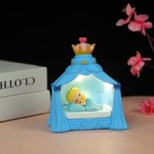 Image of Princess Series Elsa Anime Kawaii Table Lamp Girls Friend Gifts