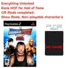 Image of WWE Smackdown VS Raw 2008 ECW Save PS2 Memory Card Unlocked 100% Completed Saves