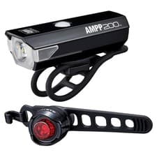 Image of CatEye AMPP 200 / Orb Rechargeable Bike Light Set