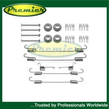 Image of Premier Rear Brake Shoes Fitting Kit Fits Peugeot 207 406 Renault Kangoo
